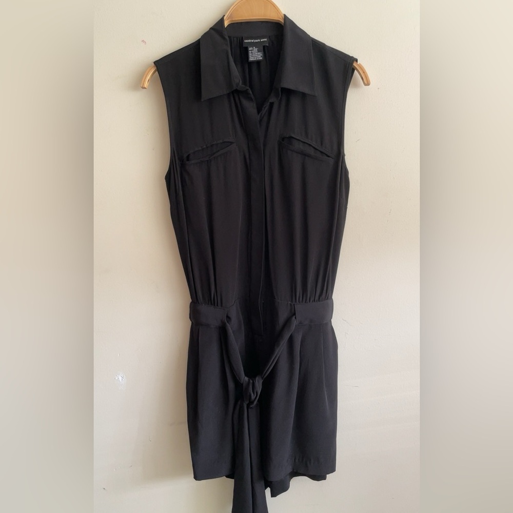 Central Park West silk romper